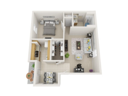 1 Bed / 1 Bath / 673 sq ft / Availability: Please Call / Deposit: $300 / Rent: $850