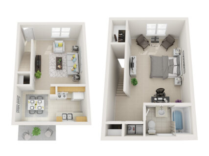 1 Bed / 1 Bath / 690 sq ft / Availability: Please Call / Deposit: $300 / Rent: $835