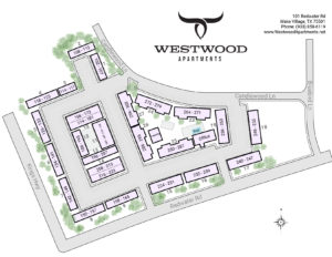 Westwood Apartments site map